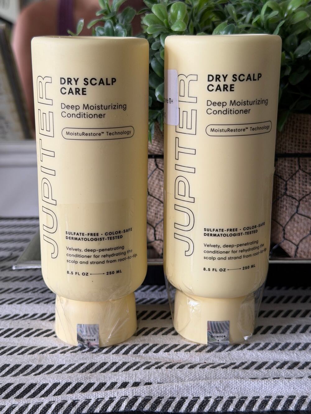 Jupiter Dry Scalp Care Deep Moisturizing Conditioner 8.5oz 2 Pack NIB